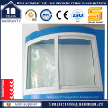 Electrophorèse Champegne Fenêtre coulissante en aluminium avec grille de sécurité